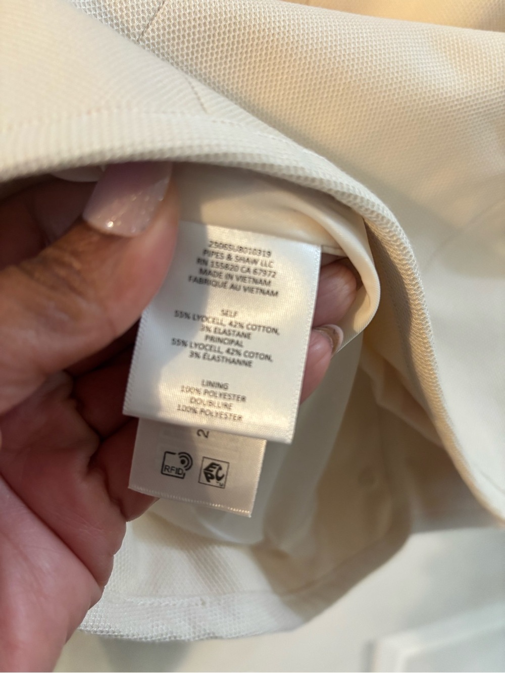 Veronica Beard Ivory Cropped Patch-Pocket Jacket - Picture 11 of 13